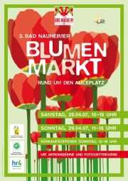 Plakat des 3. Bad Nauheimer Blumenmarktes 2007